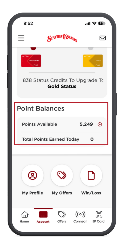 View Status Credits